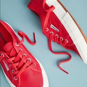 Superga Red Classic Canvas Cotu Sneakers sz 10